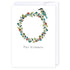 Meri Kirihimete Kingfisher Wreath: NZ Made Greeting Card, Christmas, Kiwiana, by Icandy Design Ltd