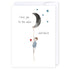 Moon and back: NZ Made Greeting Card, Best sellers, Love, by Icandy Design Ltd