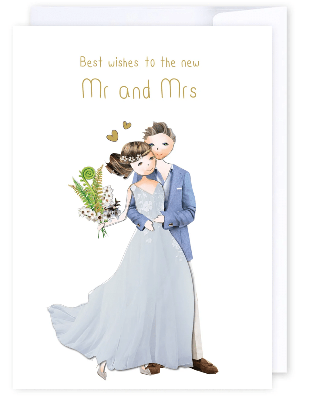 Mr and Mrs: NZ Made Greeting Card, Lisa&