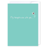 My thoughts are with you: NZ Made Greeting Card, Lisa&