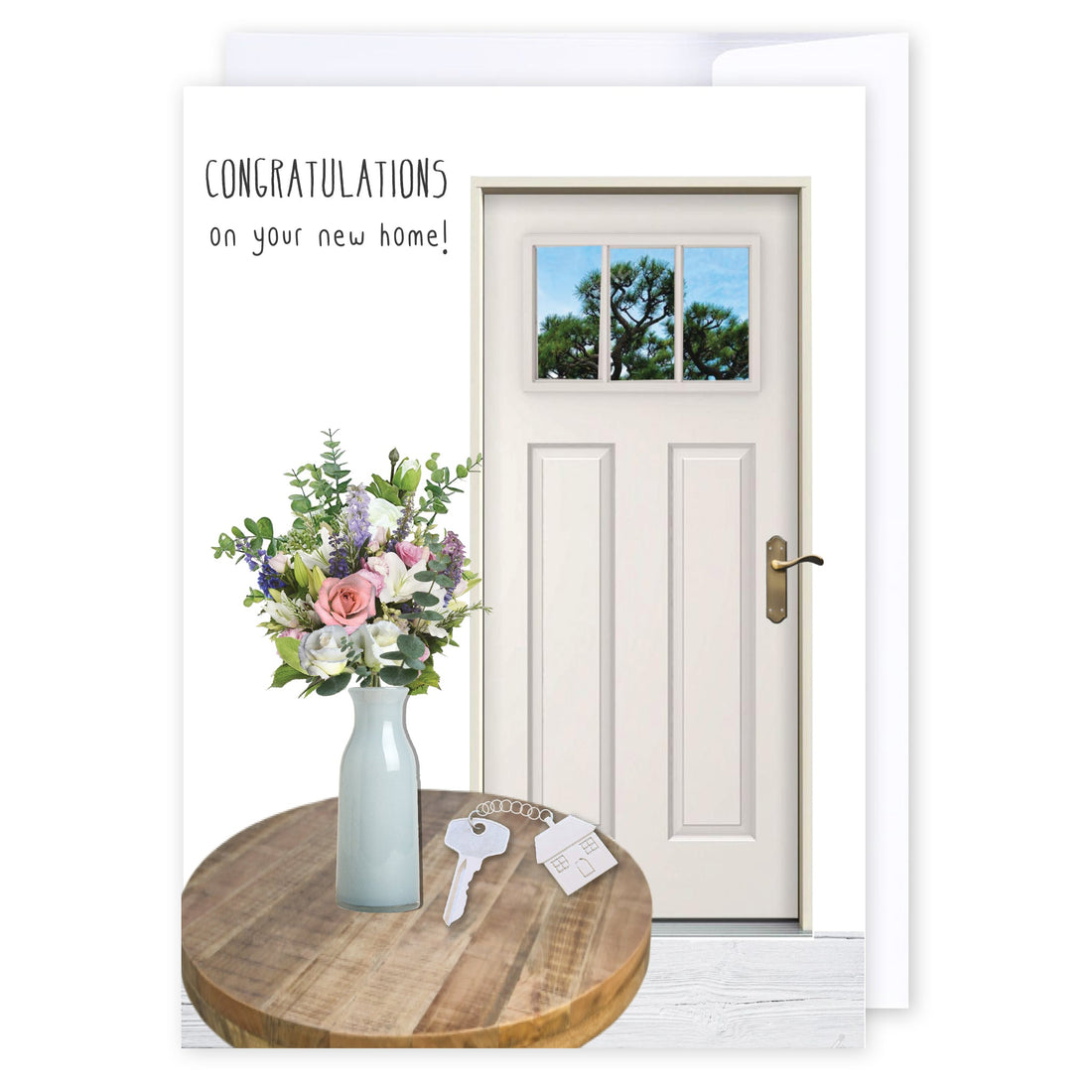 New home key: NZ Made Greeting Card, Clearance, Congratulations, New Home by Icandy Design Ltd