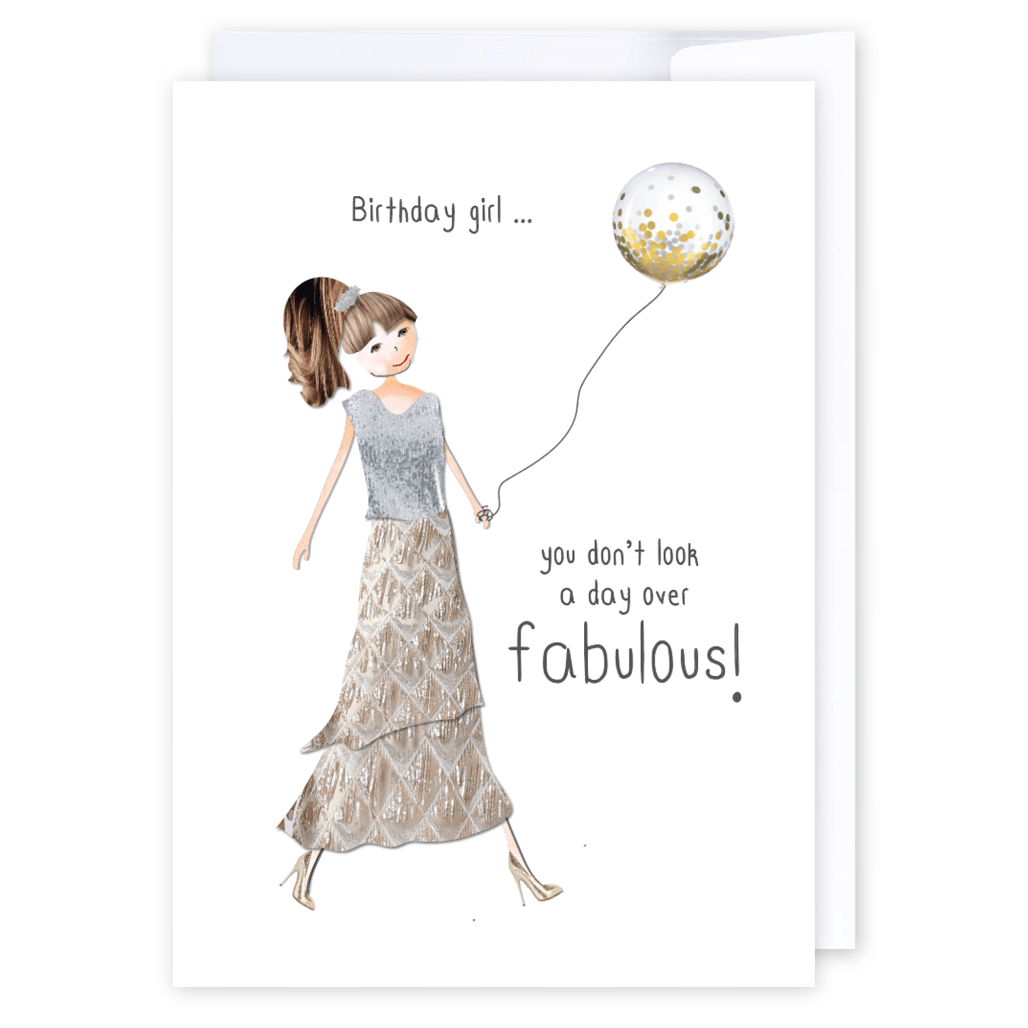 Not a day over fabulous: NZ Made Greeting Card, Best sellers, Birthday, For Her by iCandy Publishing