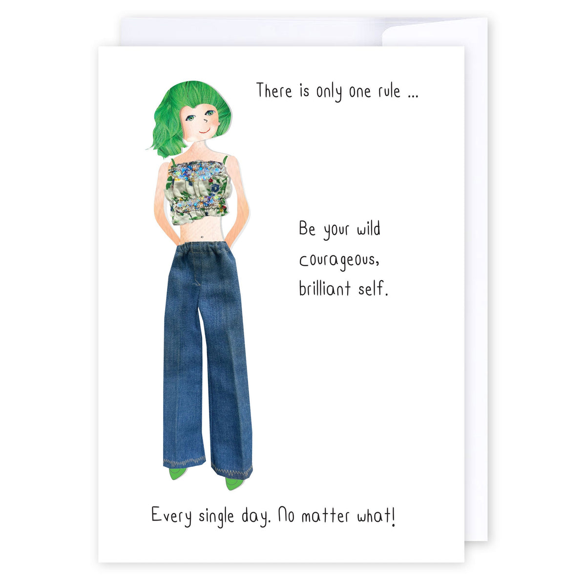 One rule: NZ Made Greeting Card, For Her, Inspiration, Lisa's letters by iCandy Publishing