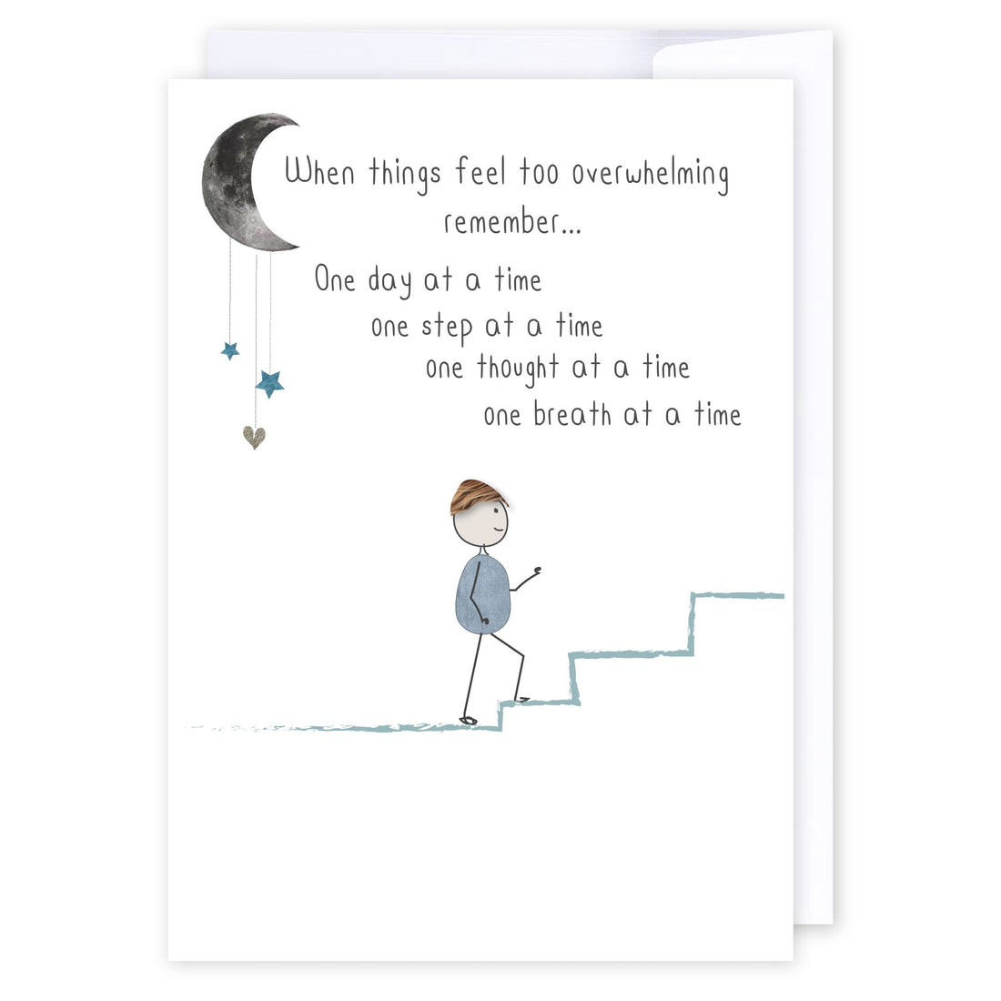 One Step At A Time: NZ Made Greeting Card, Best sellers, Encouragement, by Icandy Design Ltd