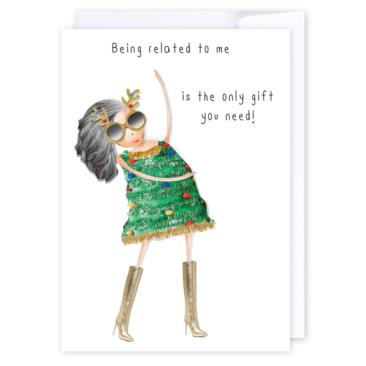 Only Gift You Need: NZ Made Greeting Card, Christmas, New, by iCandy Publishing