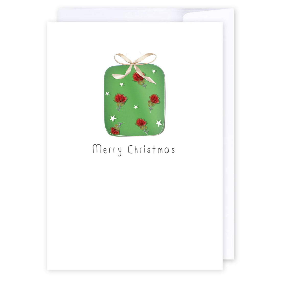 Pohutukawa Christmas Gift: NZ Made Greeting Card, Christmas, Kiwiana, by Icandy Design Ltd
