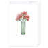 Pohutukawa in vase: NZ Made Greeting Card, Appreciation, Jandal & Ink, Kiwiana by iCandy Publishing