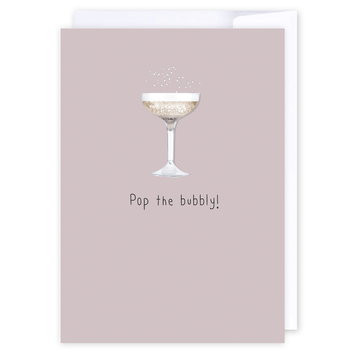 Pop the bubbly: NZ Made Greeting Card, Anniversary, Birthday, Lisa's letters by iCandy Publishing