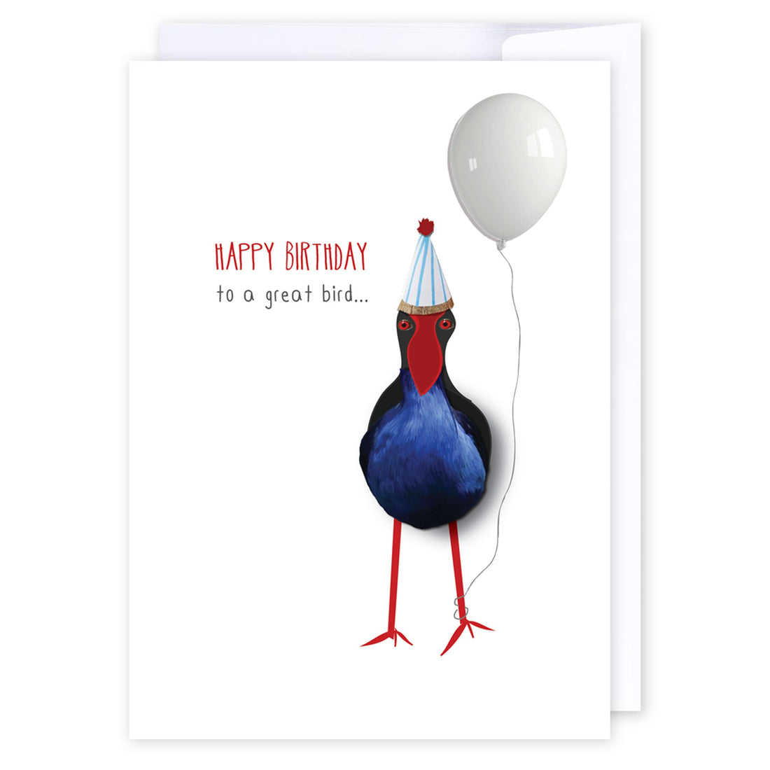 Pukeko Birthday: NZ Made Greeting Card, Best sellers, Birthday, Jandal &amp; Ink by iCandy Publishing