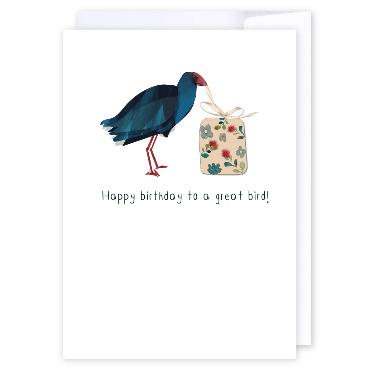 Pukeko Birthday: NZ Made Greeting Card, Best sellers, Birthday, Jandal & Ink by iCandy Publishing
