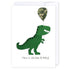 Roarsome Dinosaur: NZ Made Greeting Card, Birthday, For Kids, Lisa&