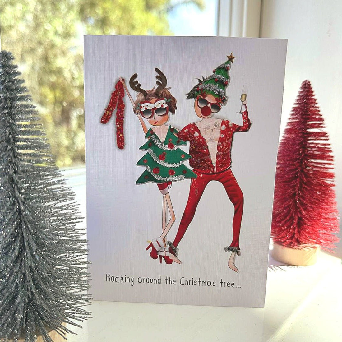 Rocking around the tree: NZ Made Greeting Card, Christmas, , by Icandy Design Ltd