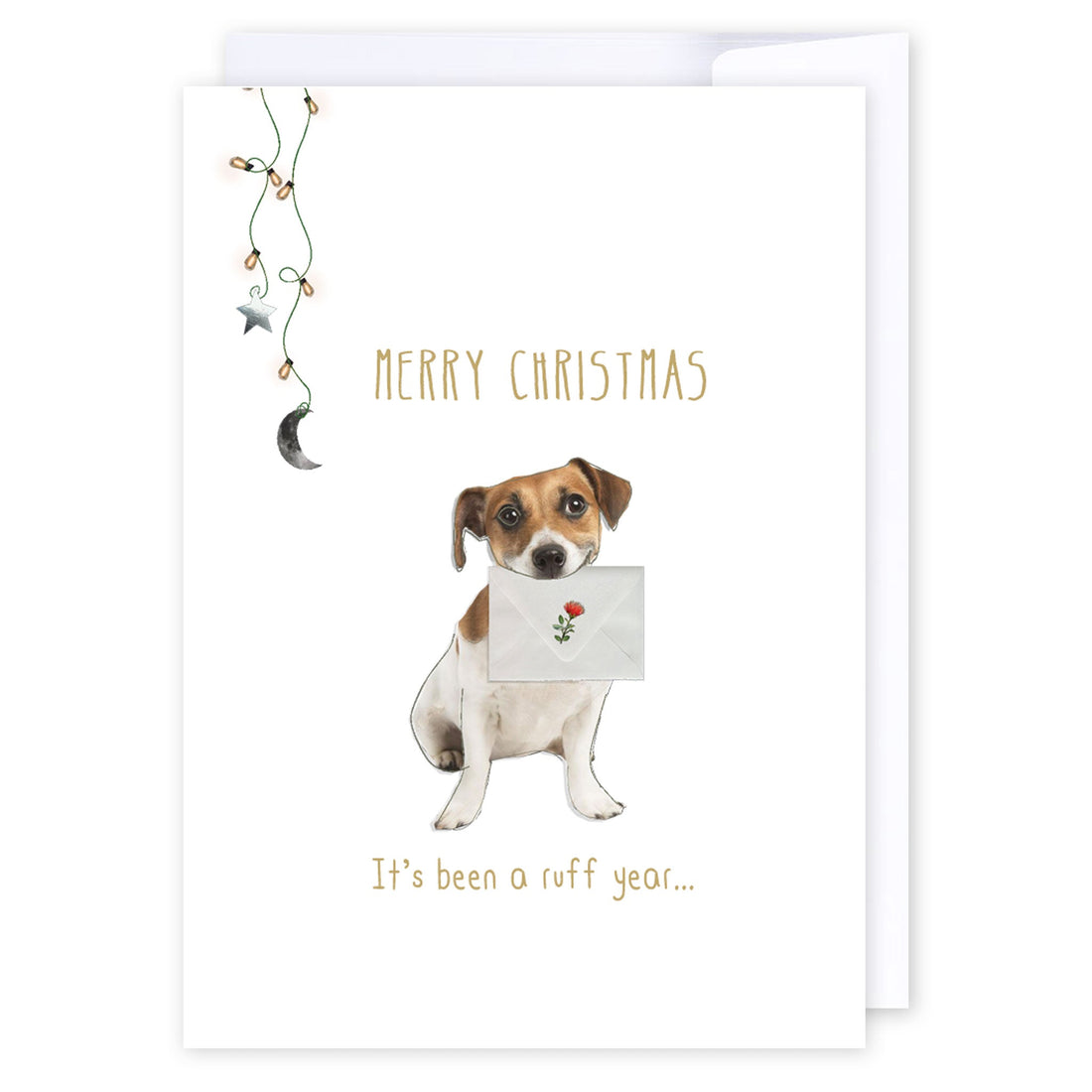 Ruff year: NZ Made Greeting Card, Christmas, Clearance, Pets by Icandy Design Ltd