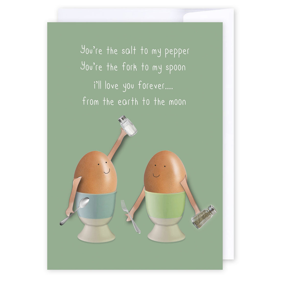 Salt to my pepper: NZ Made Greeting Card, Clearance, Love, by Icandy Design Ltd