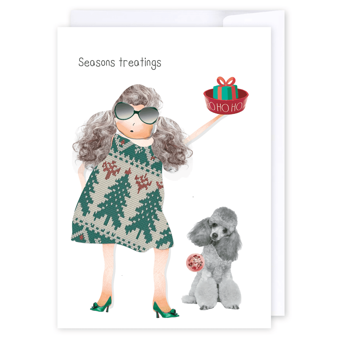 Seasons Treatings: NZ Made Greeting Card, Christmas, Hilda &amp; Co., New by iCandy Publishing