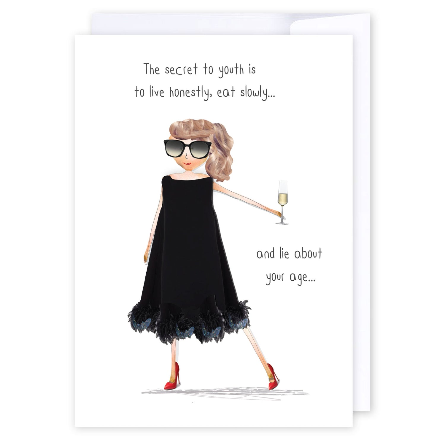 Secret to youth: NZ Made Greeting Card, Birthday, Fun, New by Icandy Design Ltd