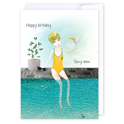 Sexy Minx: NZ Made Greeting Card, Birthday, For Her, Fun by Icandy Design Ltd