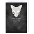 Silver fox: NZ Made Greeting Card, Birthday, Clearance, For Him by Icandy Design Ltd