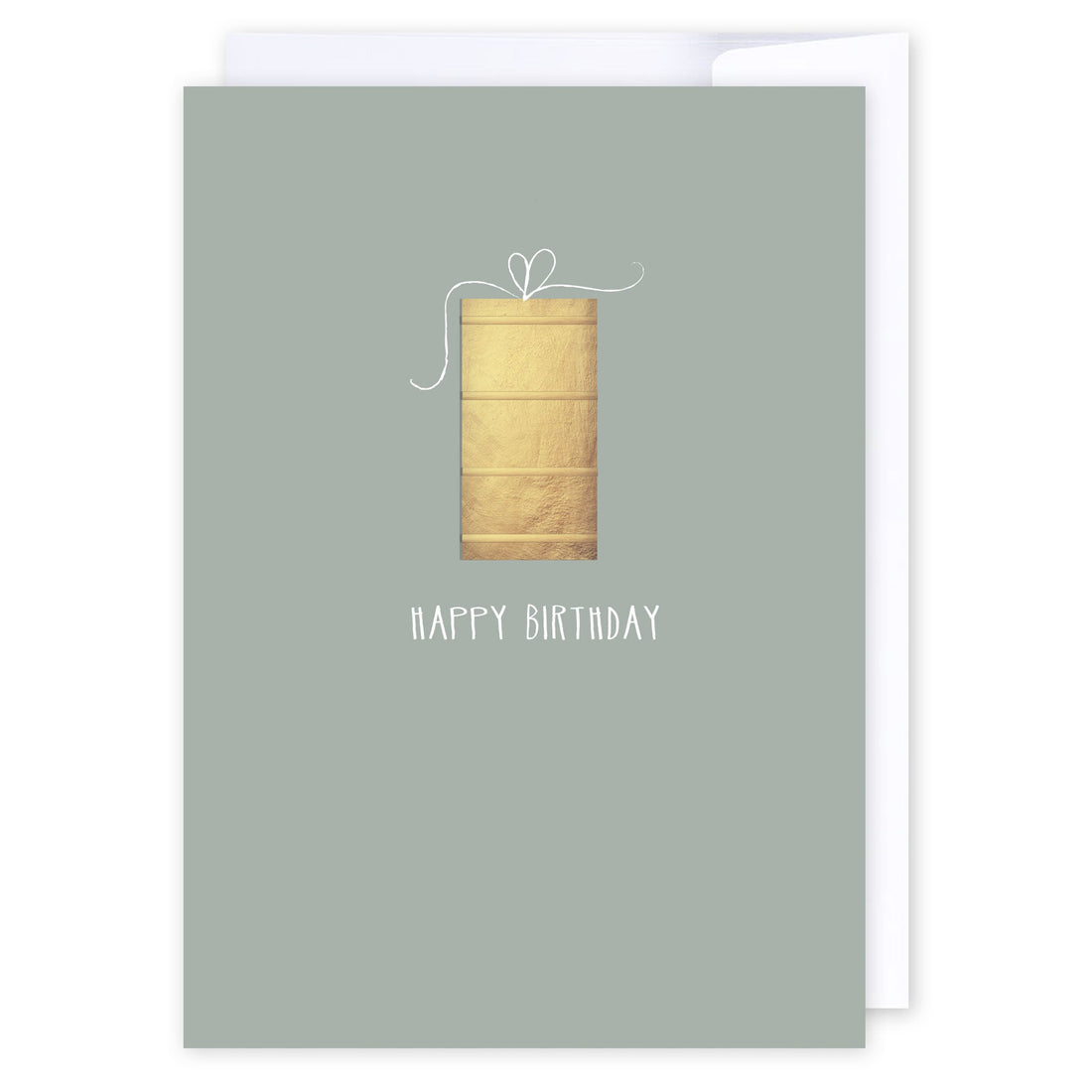 Simple Birthday dark green: NZ Made Greeting Card, Birthday, , by iCandy Publishing