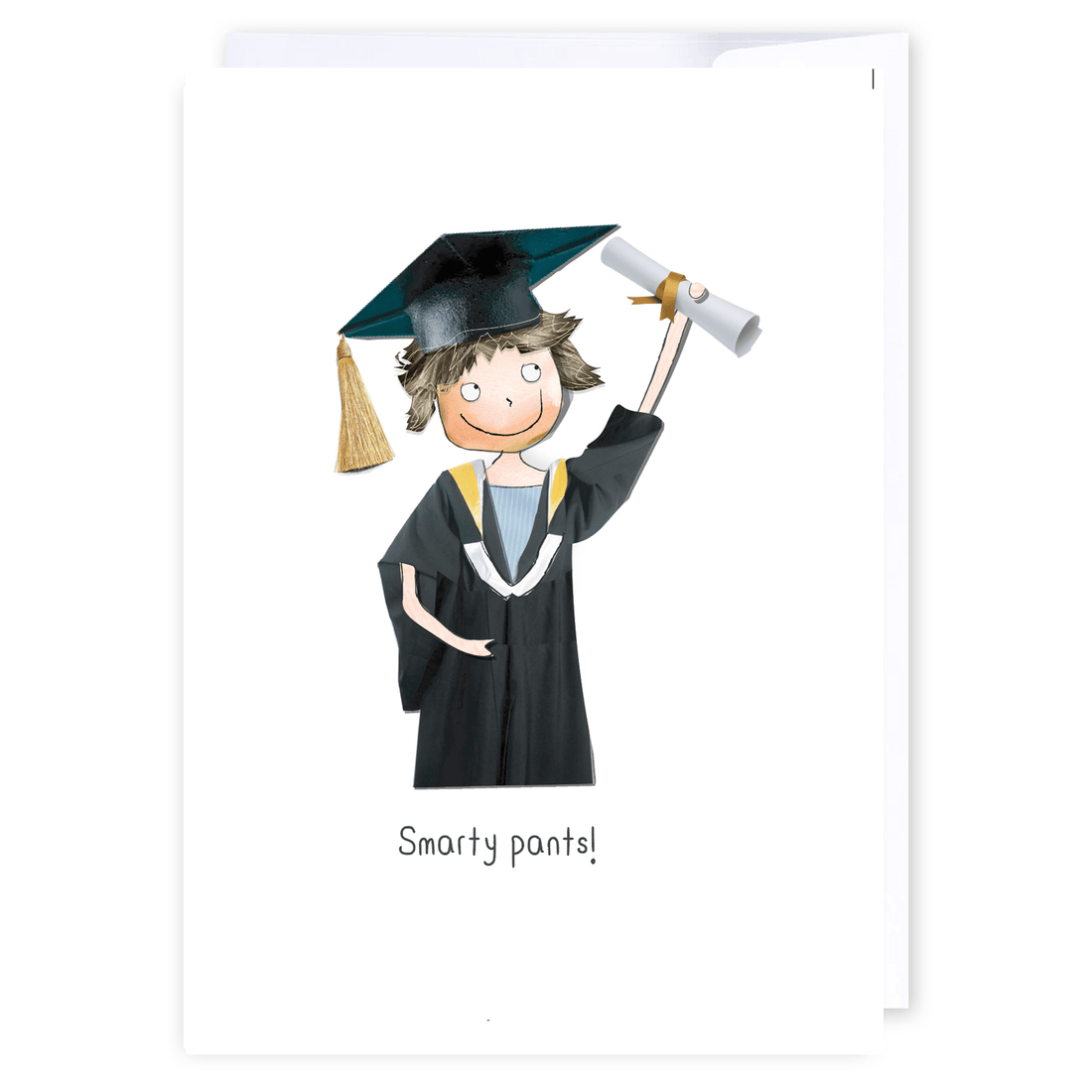 Smarty Pants: NZ Made Greeting Card, Congratulations, Graduation, by Icandy Design Ltd