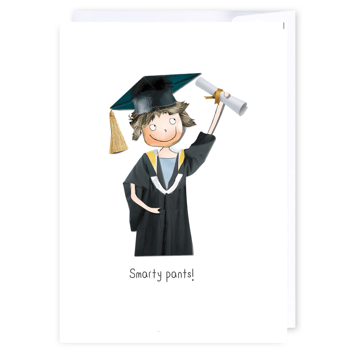Smarty Pants: NZ Made Greeting Card, Congratulations, Graduation, by Icandy Design Ltd