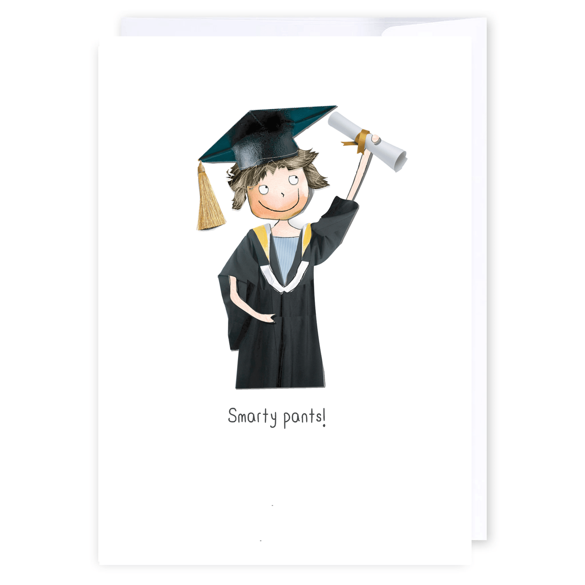 Smarty Pants: NZ Made Greeting Card, Congratulations, Graduation, Lisa's letters by iCandy Publishing