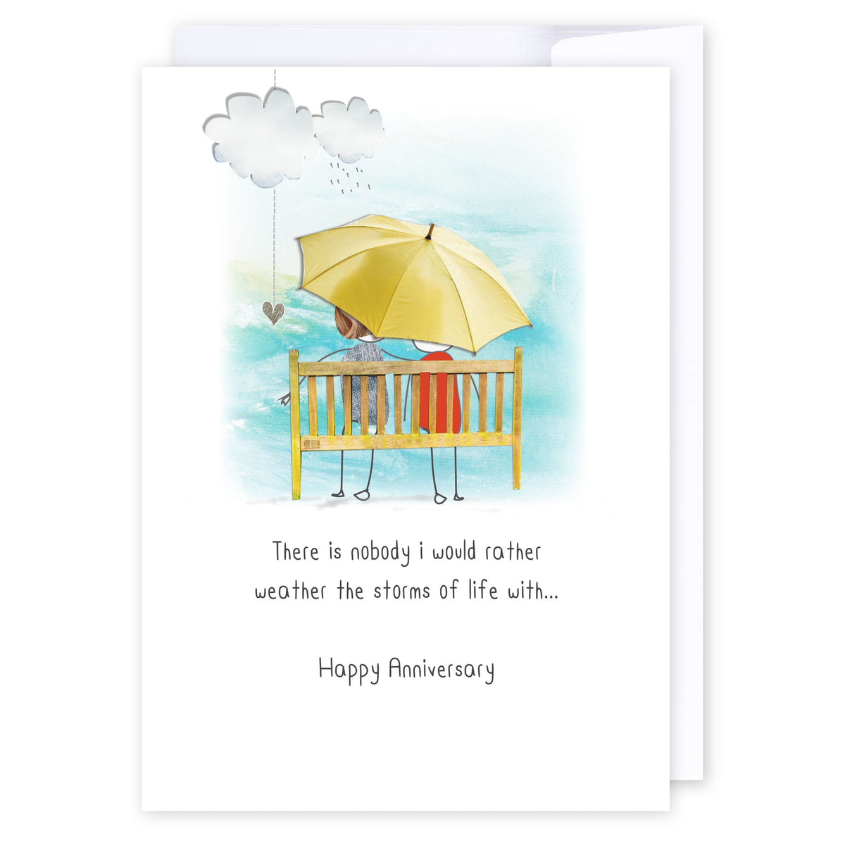 Storms Of Life: NZ Made Greeting Card, Anniversary, Lisa's letters, by iCandy Publishing