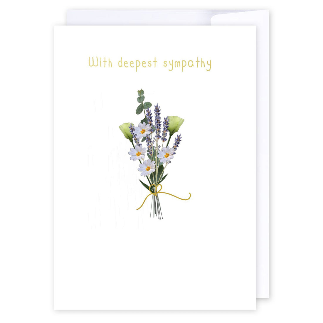 Sympathy Bouquet: NZ Made Greeting Card, Best sellers, Sympathy, by Icandy Design Ltd