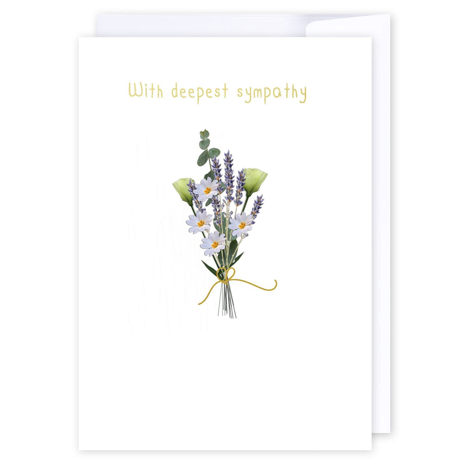 Sympathy Bouquet: NZ Made Greeting Card, Best sellers, Sympathy, by Icandy Design Ltd