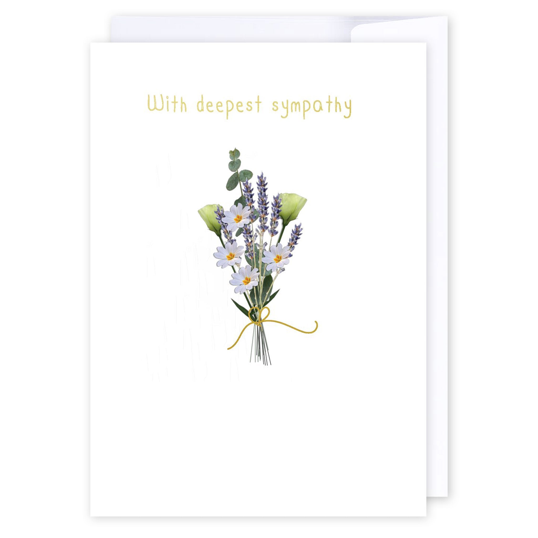 Sympathy Bouquet: NZ Made Greeting Card, Best sellers, Sympathy, by Icandy Design Ltd