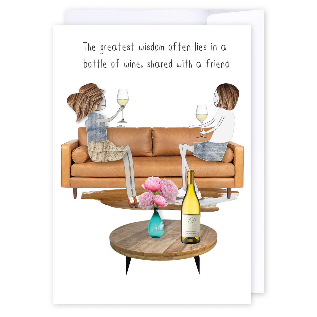 The greatest wisdom: NZ Made Greeting Card, Clearance, Friendship, Fun by Icandy Design Ltd