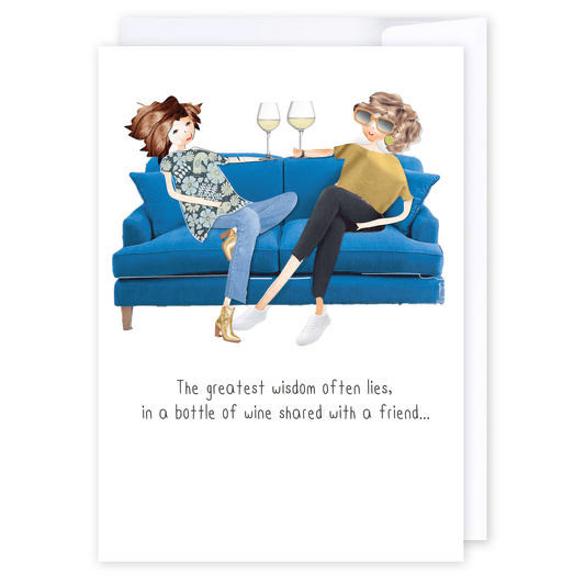 The greatest wisdom: NZ Made Greeting Card, Clearance, Friendship, Fun by iCandy Publishing