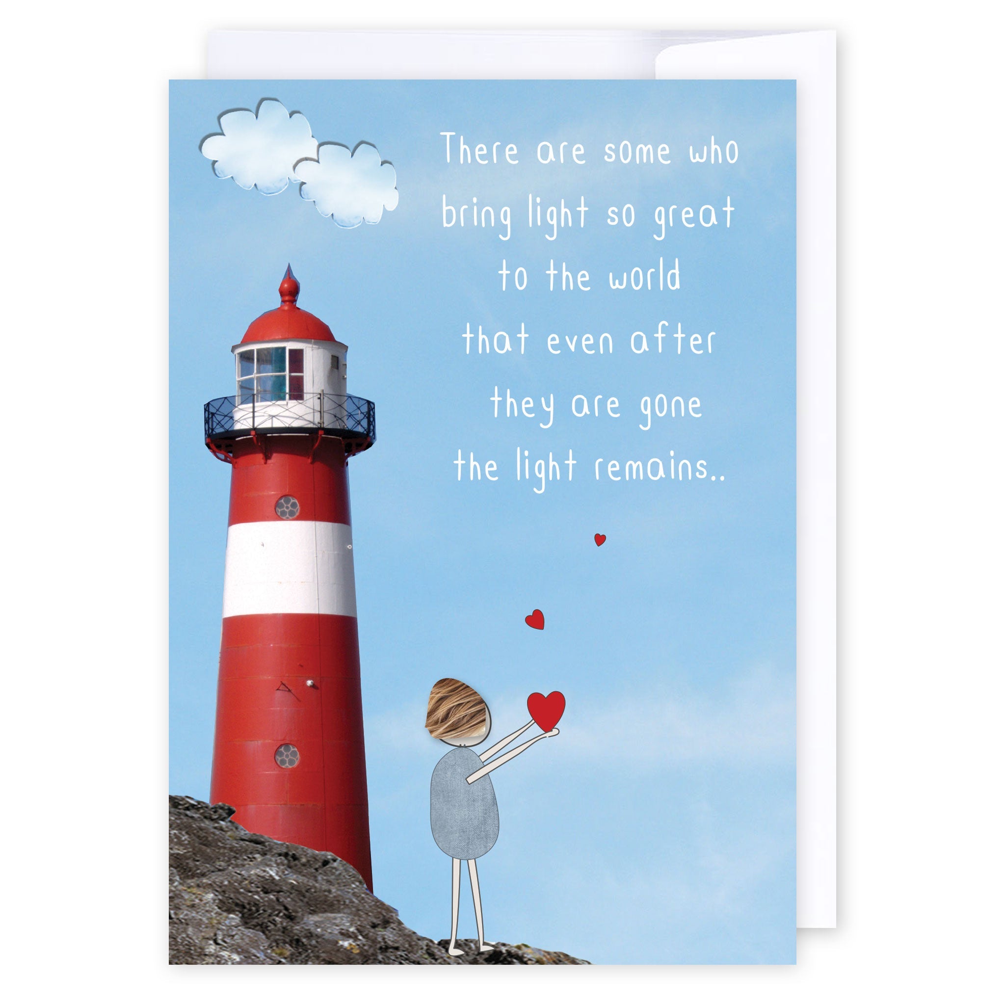 There are some who bring light: NZ Made Greeting Card, Sympathy, , by Icandy Design Ltd