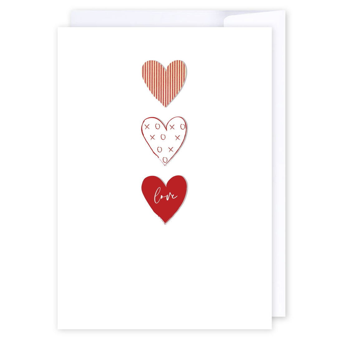 Three tier love hearts: NZ Made Greeting Card, Love, , by Icandy Design Ltd