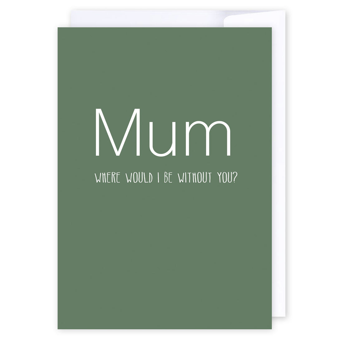 Where would I be without you mum: NZ Made Greeting Card, Clearance, Mums, by Icandy Design Ltd