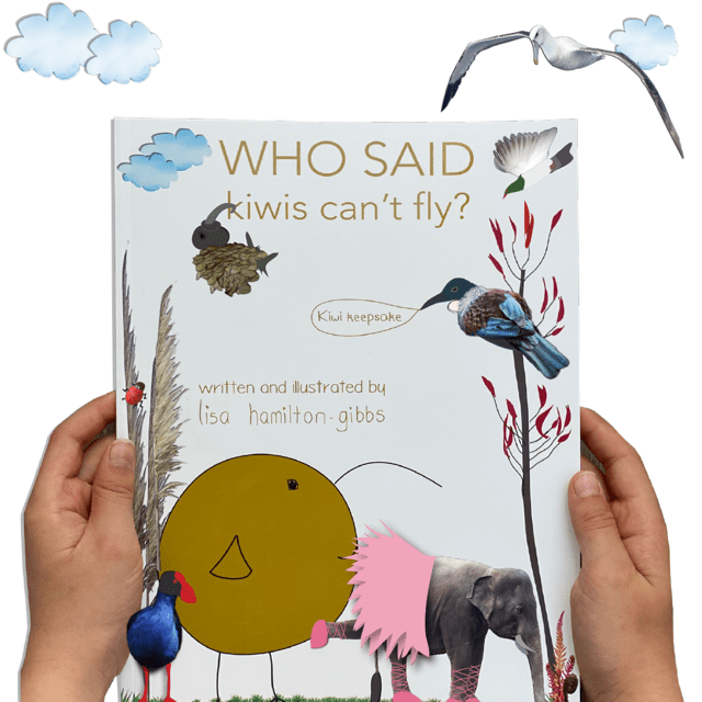 Who said kiwis can't fly BOOK and free card: NZ Made Greeting Card, , , by iCandy Publishing