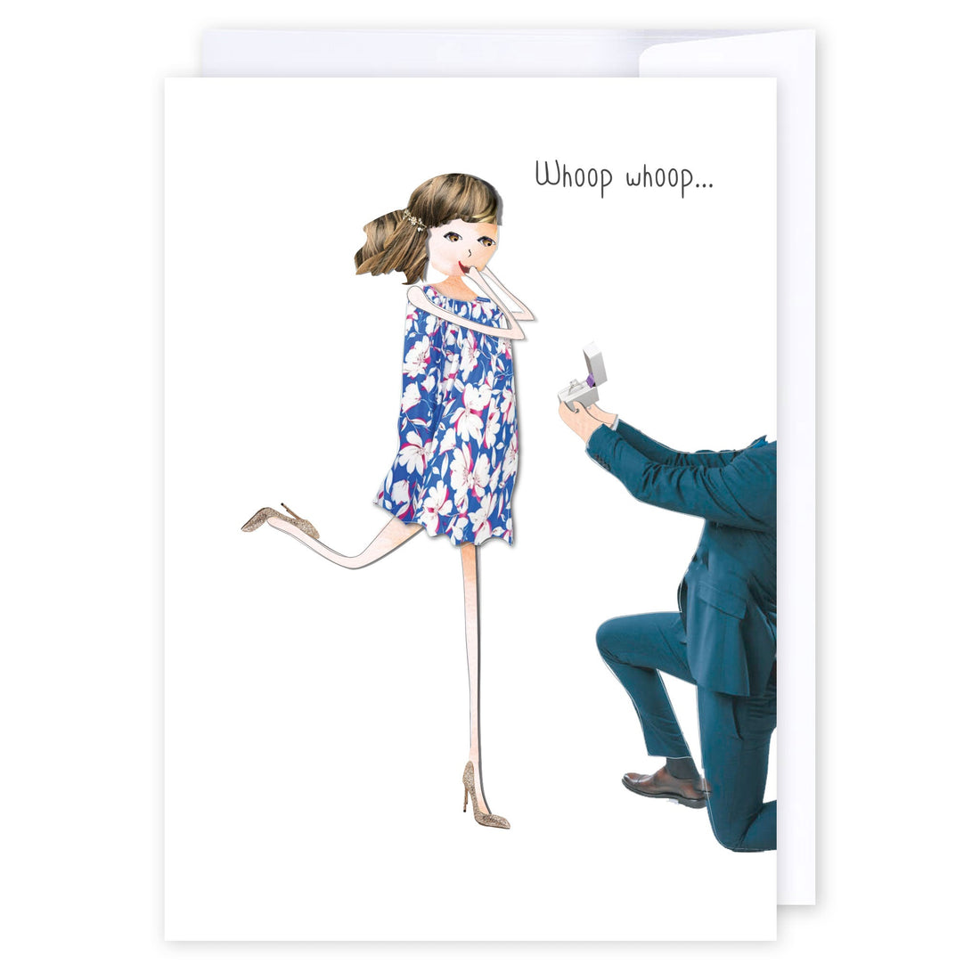 Whoop Whoop Proposal: NZ Made Greeting Card, Anniversary, Love, New by Icandy Design Ltd