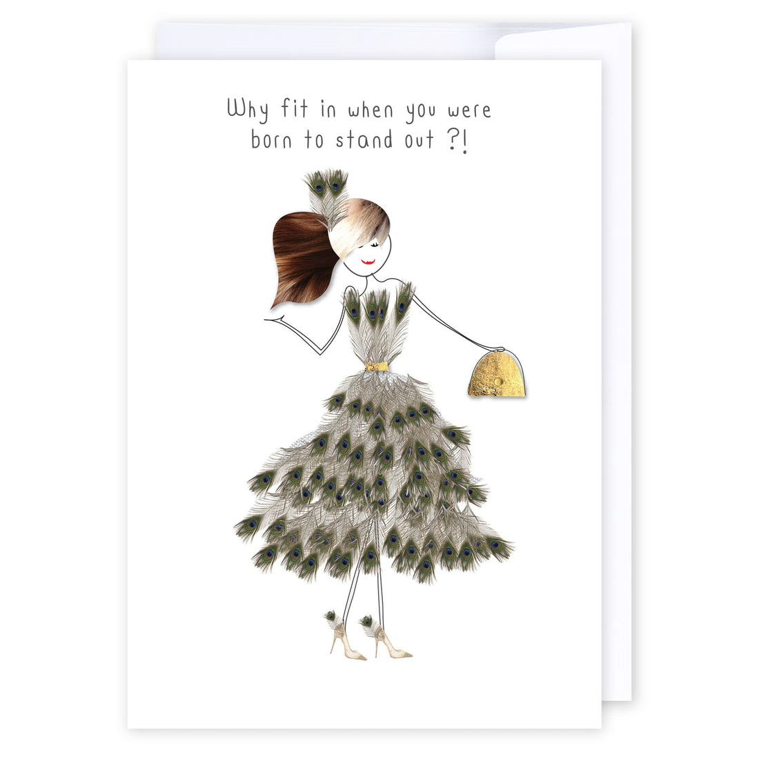 Why fit in: NZ Made Greeting Card, Fun, , by Icandy Design Ltd