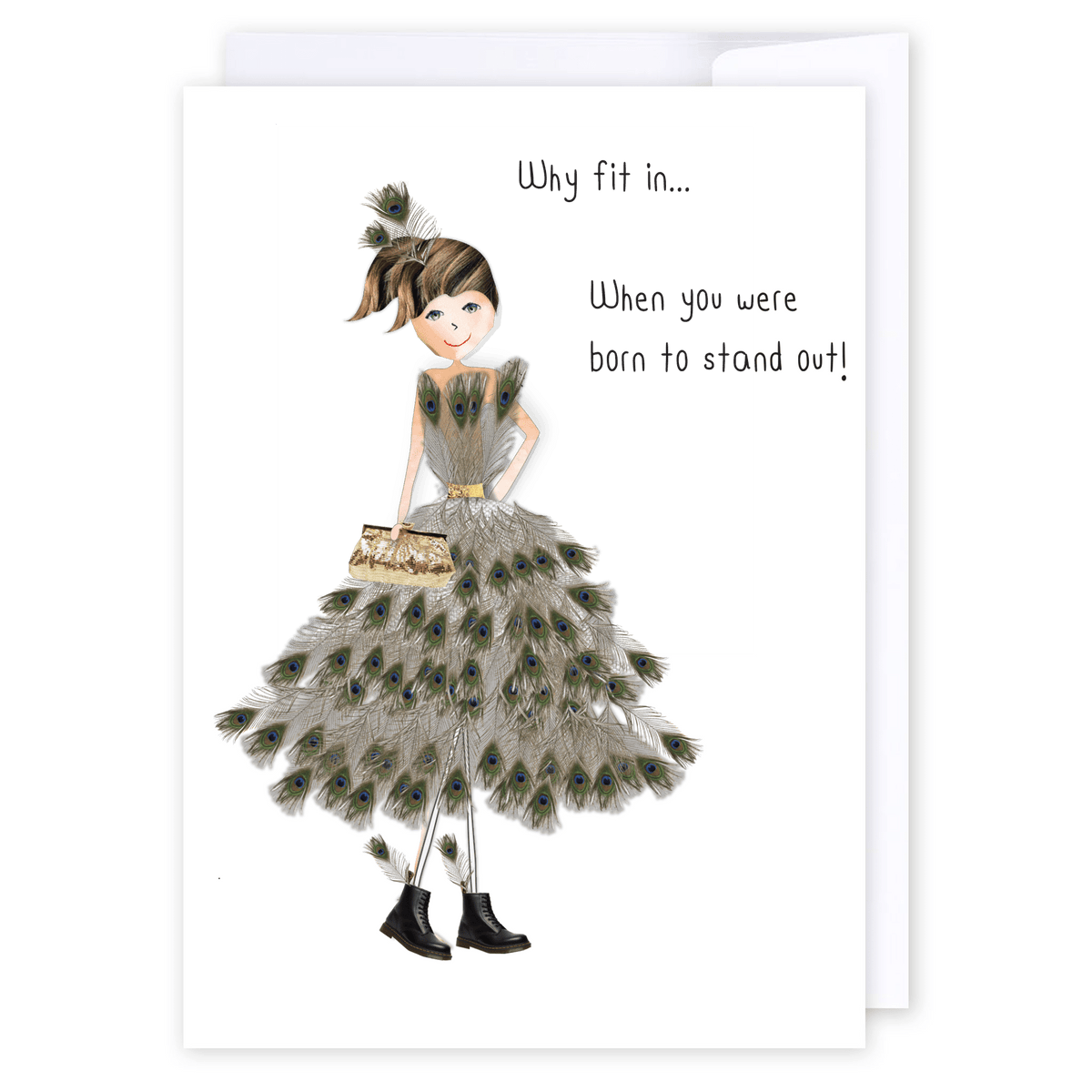 Why fit in: NZ Made Greeting Card, Fun, Lisa's letters, by iCandy Publishing