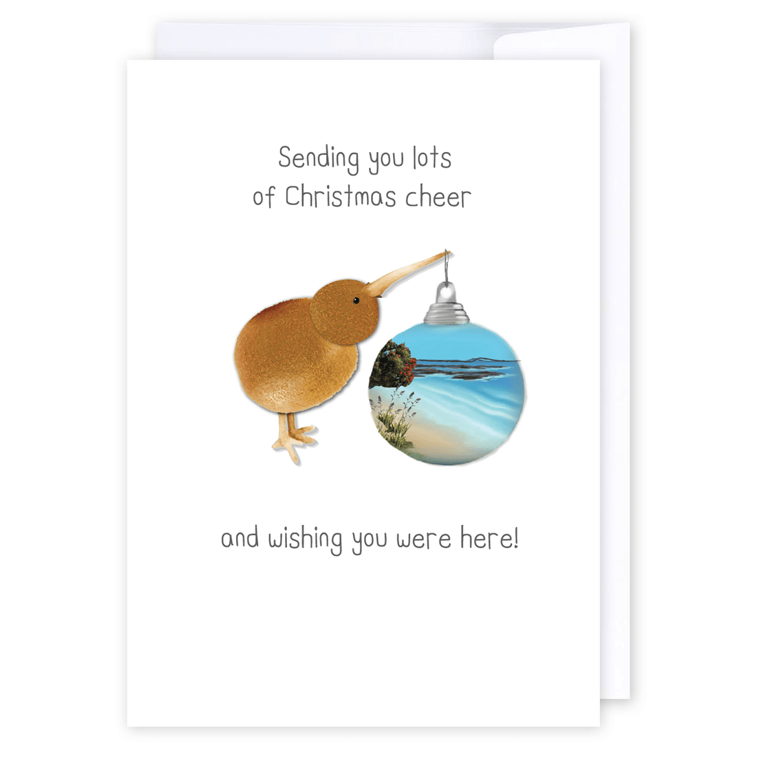 Wishing You Were Here: NZ Made Greeting Card, Christmas, Jandal &amp; Ink, New by iCandy Publishing