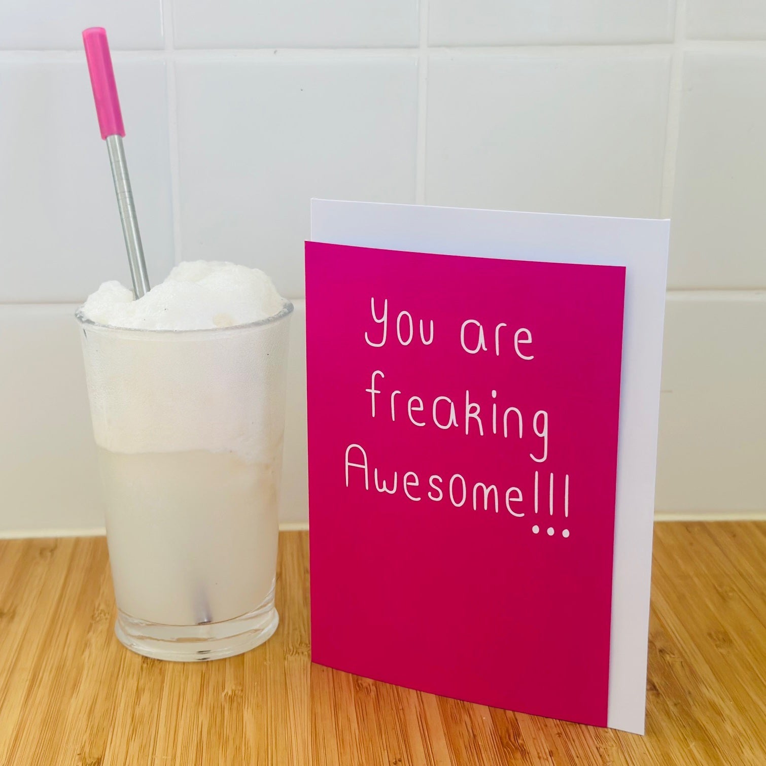 You are freaking awesome!: NZ Made Greeting Card, Compliments, , by Icandy Design Ltd