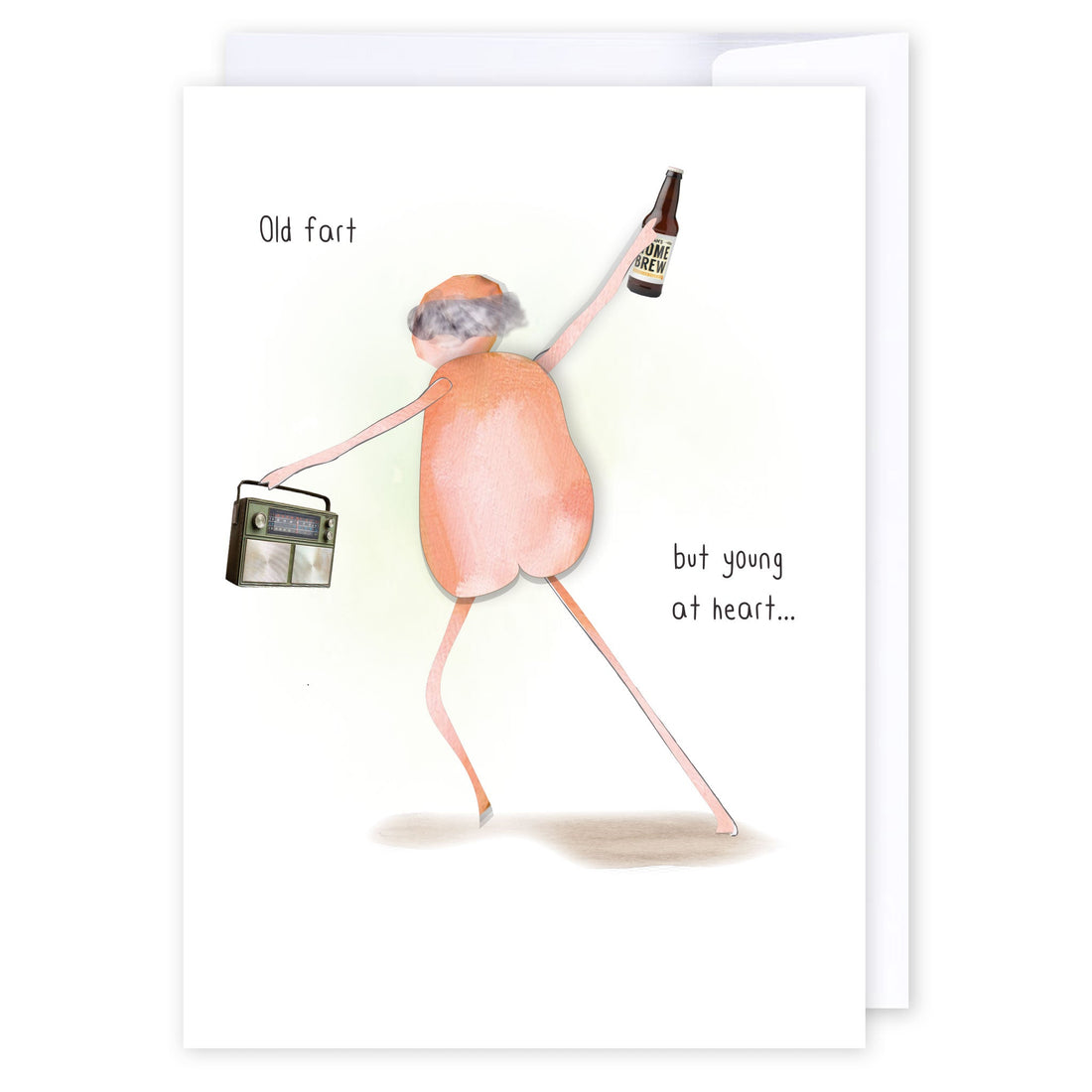 Young at heart: NZ Made Greeting Card, Birthday, For Him, Fun by Icandy Design Ltd