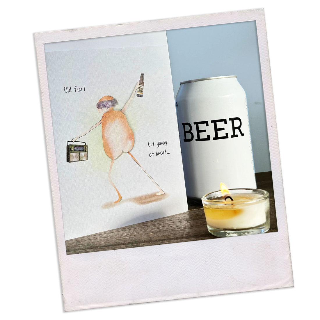 Young at heart: NZ Made Greeting Card, Birthday, For Him, Fun by Icandy Design Ltd