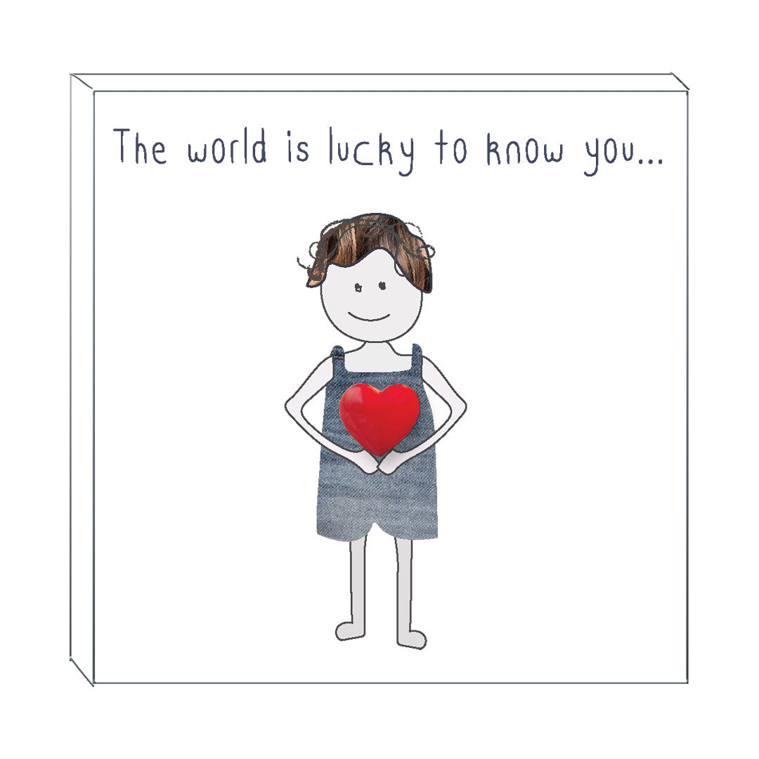 Art block - Lucky to know you