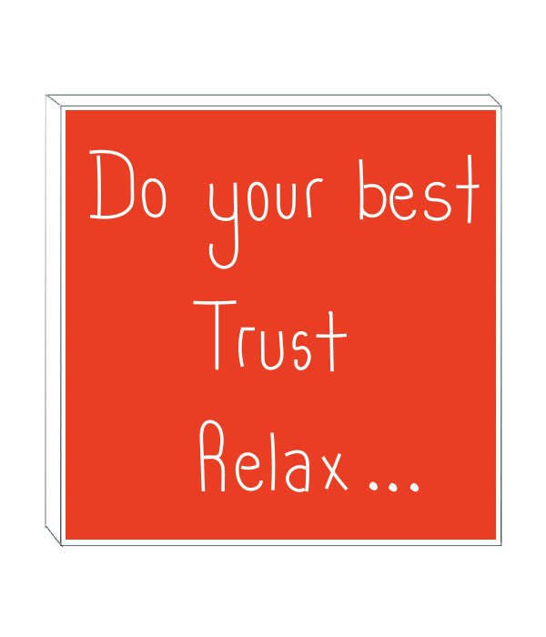 Art block - Do your best: NZ Made Greeting Card, , , by Icandy Design Ltd