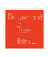 Art block - Do your best: NZ Made Greeting Card, , , by Icandy Design Ltd