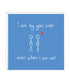 Art block - I am by your side: NZ Made Greeting Card, , , by Icandy Design Ltd