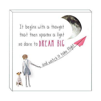 Art Block - It Starts With A Thought: NZ Made Greeting Card, , , by Icandy Design Ltd
