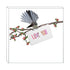 Art Block - Love You Fantail: NZ Made Greeting Card, , , by Icandy Design Ltd