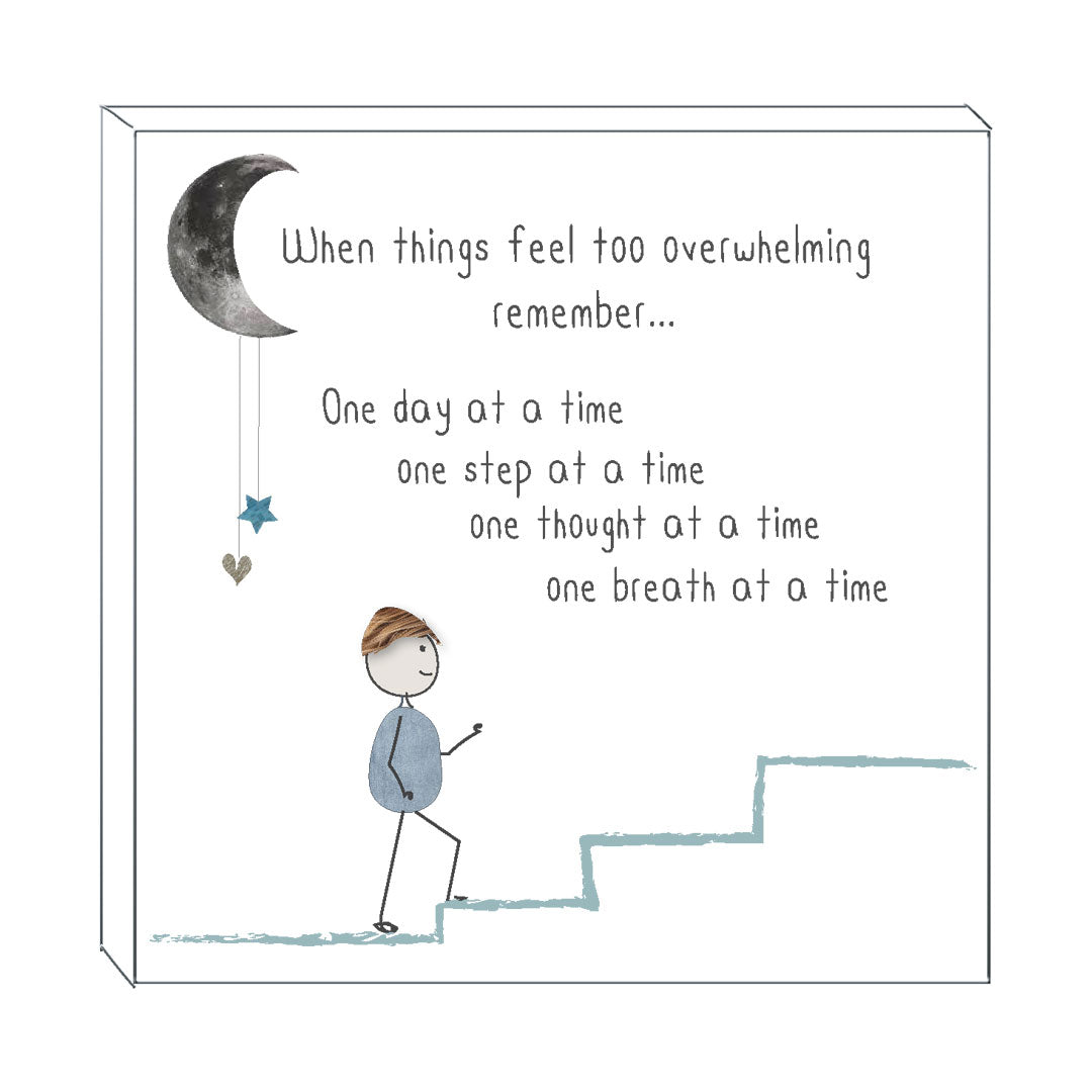 Art Block - One Step: NZ Made Greeting Card, , , by Icandy Design Ltd
